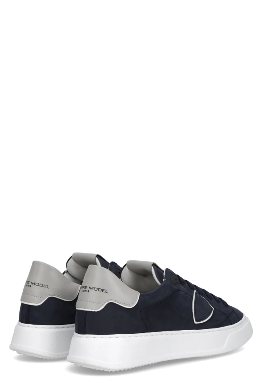 PHILIPPE MODEL Sneakers Temple Uomo Bianco Blu Grigio