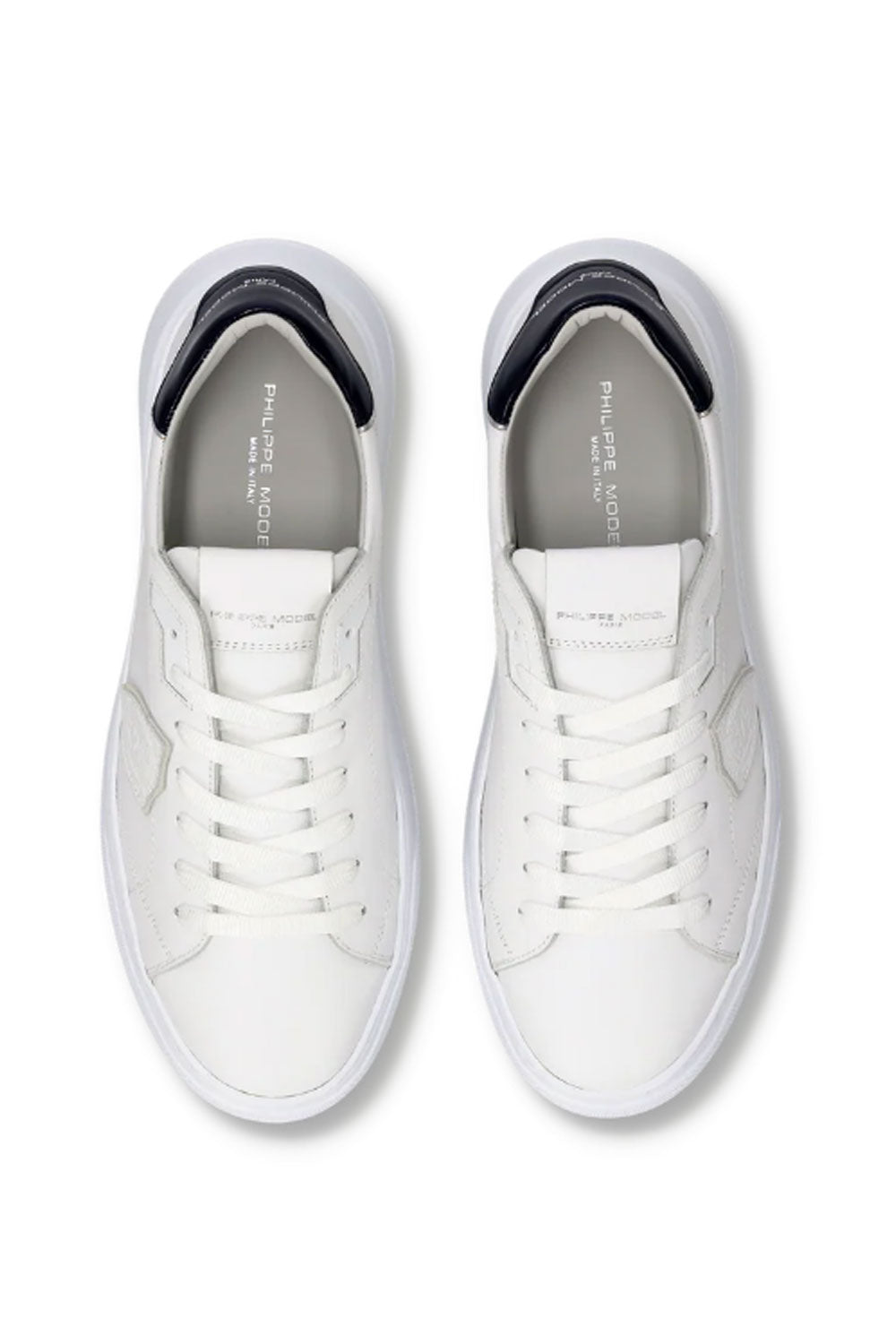 PHILIPPE MODEL Sneakers Temple Uomo Bianco Blu Oceano