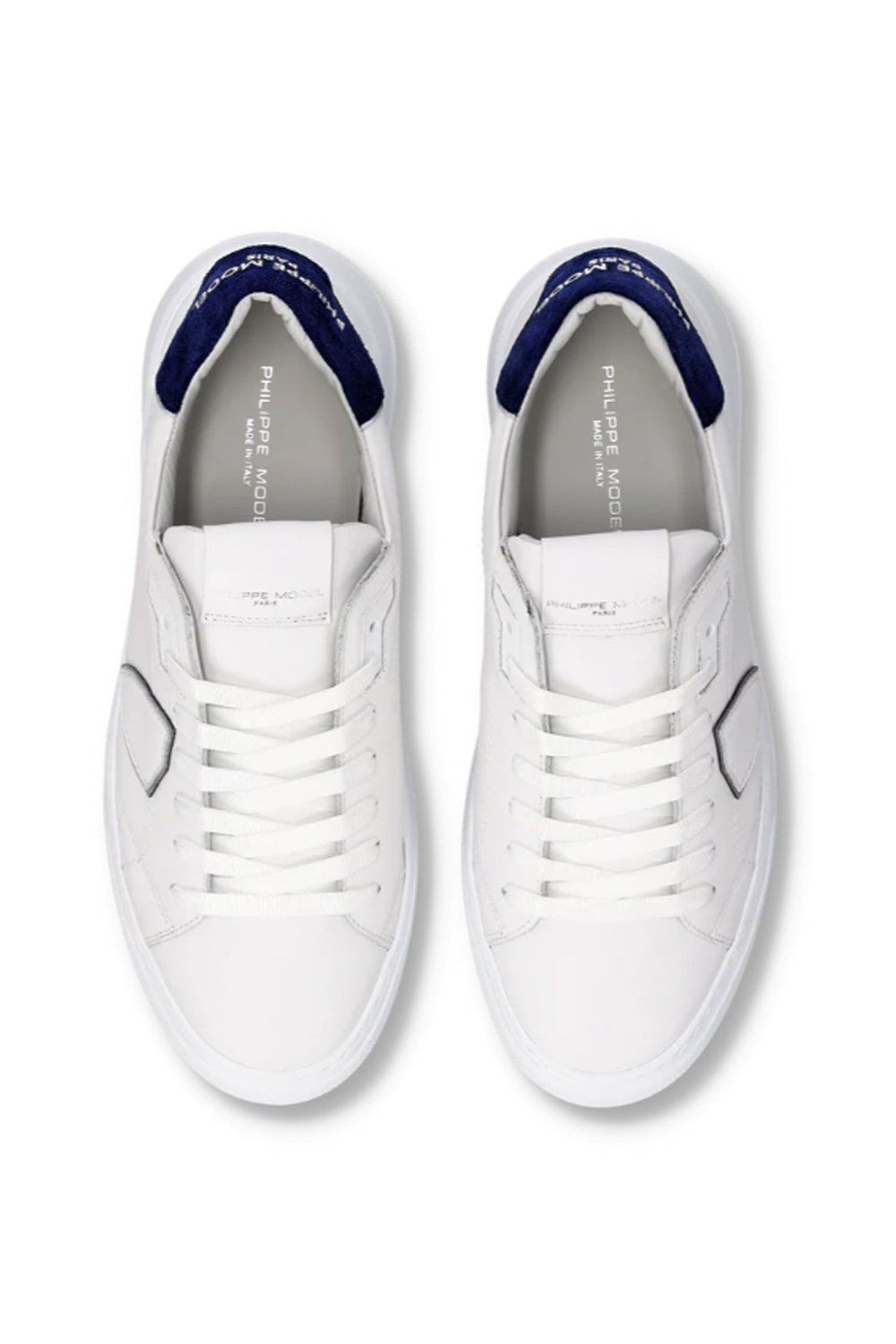 PHILIPPE MODEL Sneakers Temple Uomo Bianco Blu