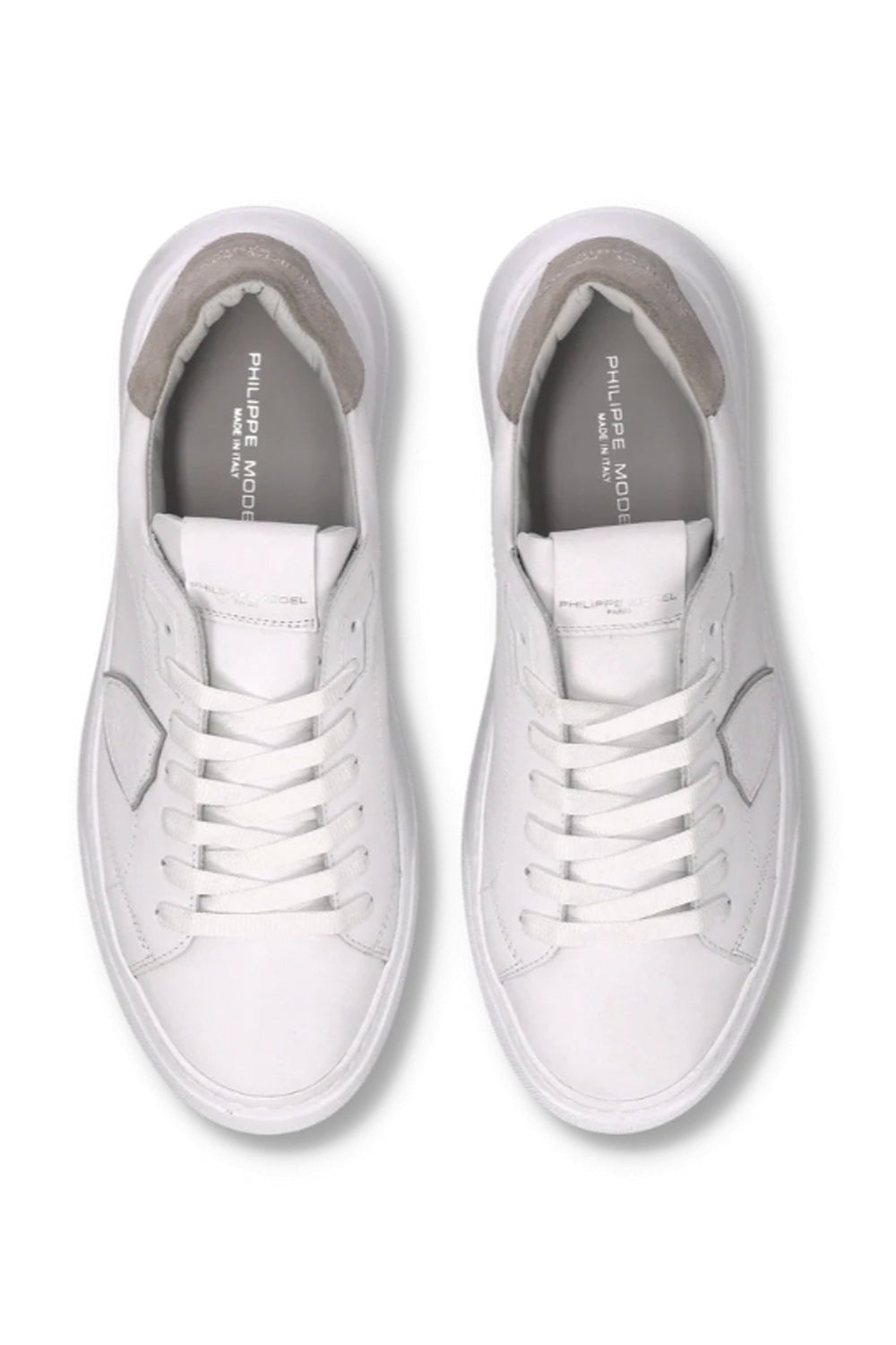 PHILIPPE MODEL Sneakers Temple Uomo Bianco Grigio
