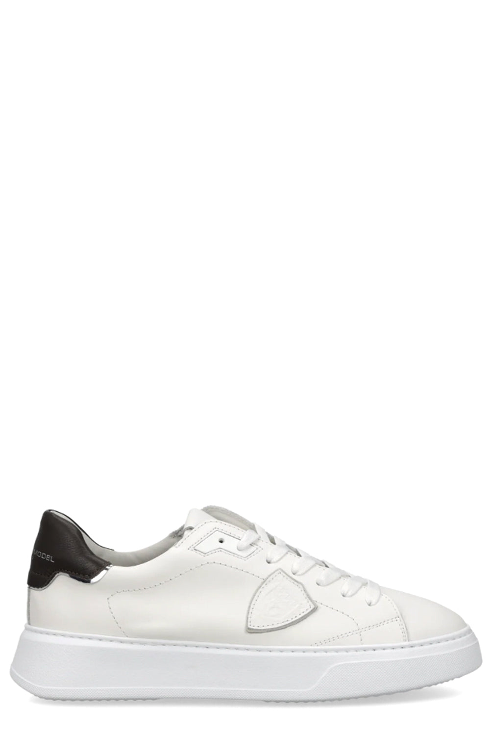 PHILIPPE MODEL Sneakers Temple Uomo Bianco Marrone Scuro
