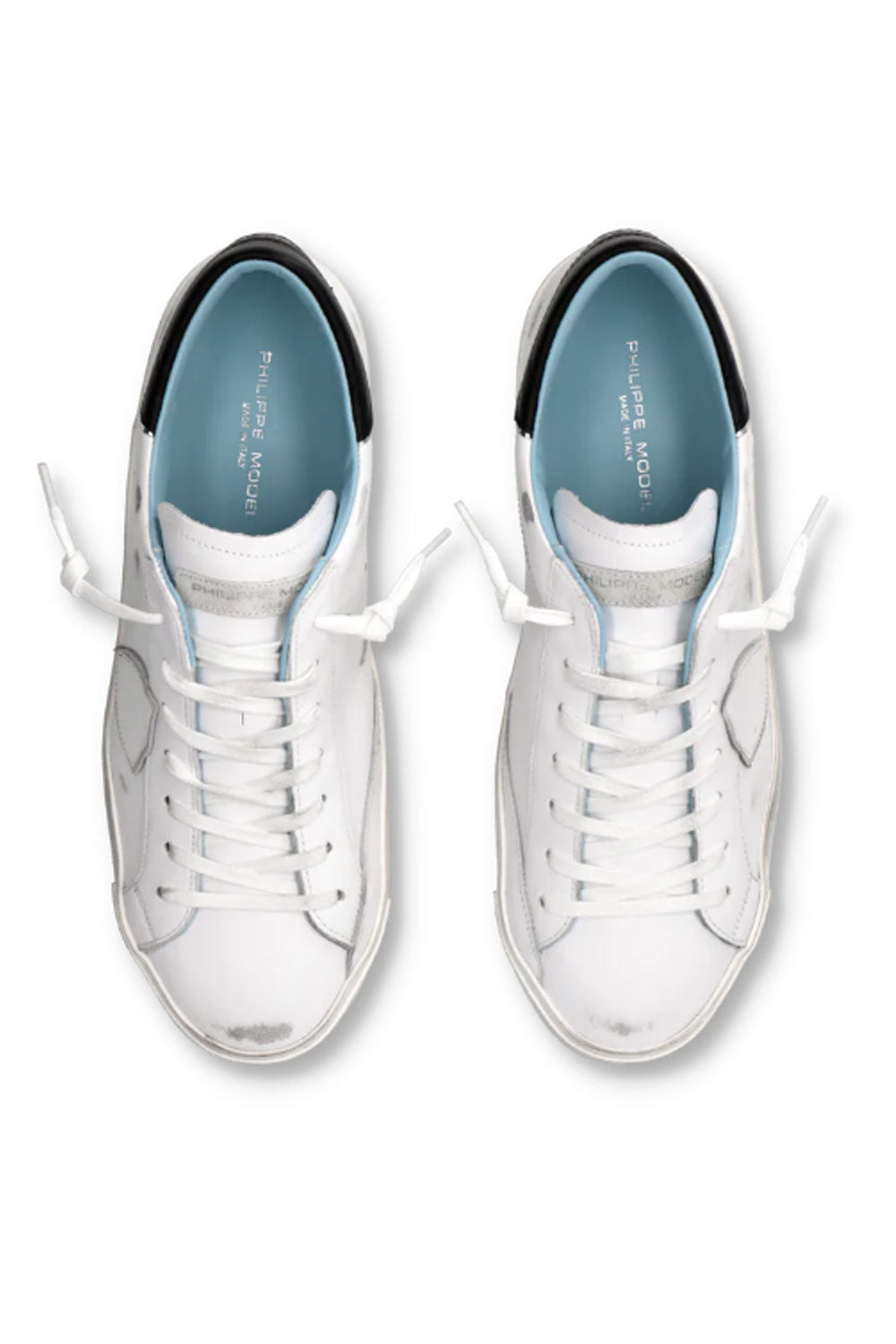 PHILIPPE MODEL Sneaker bassa Prsx Uomo bianco e nero