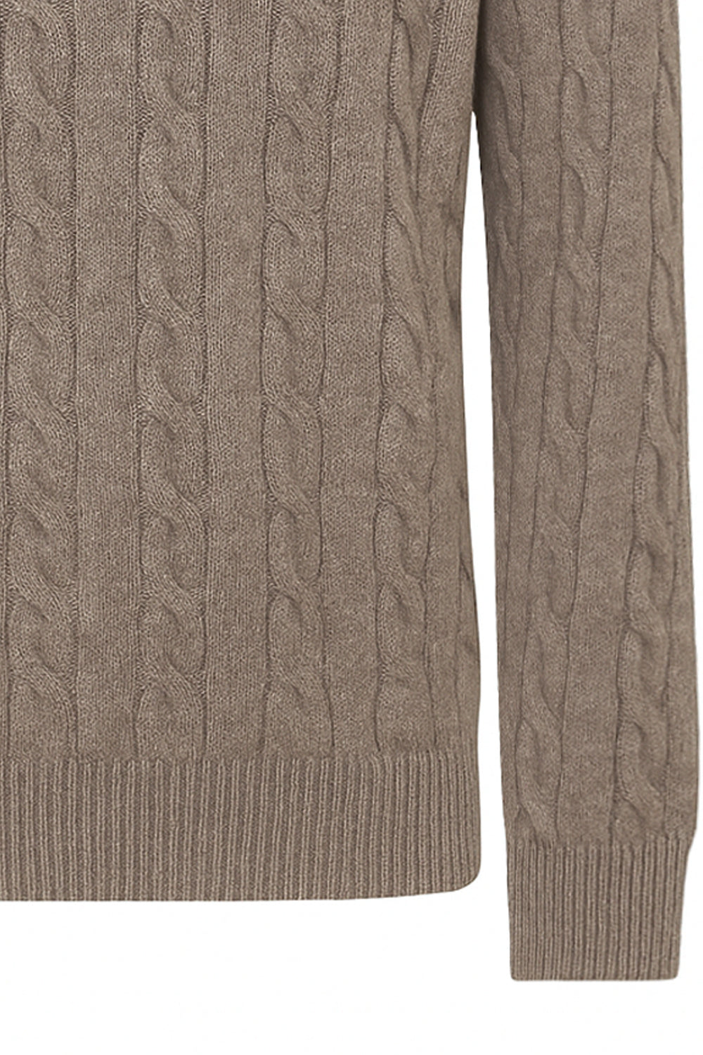 GRAN SASSO Polo in lana a trecce