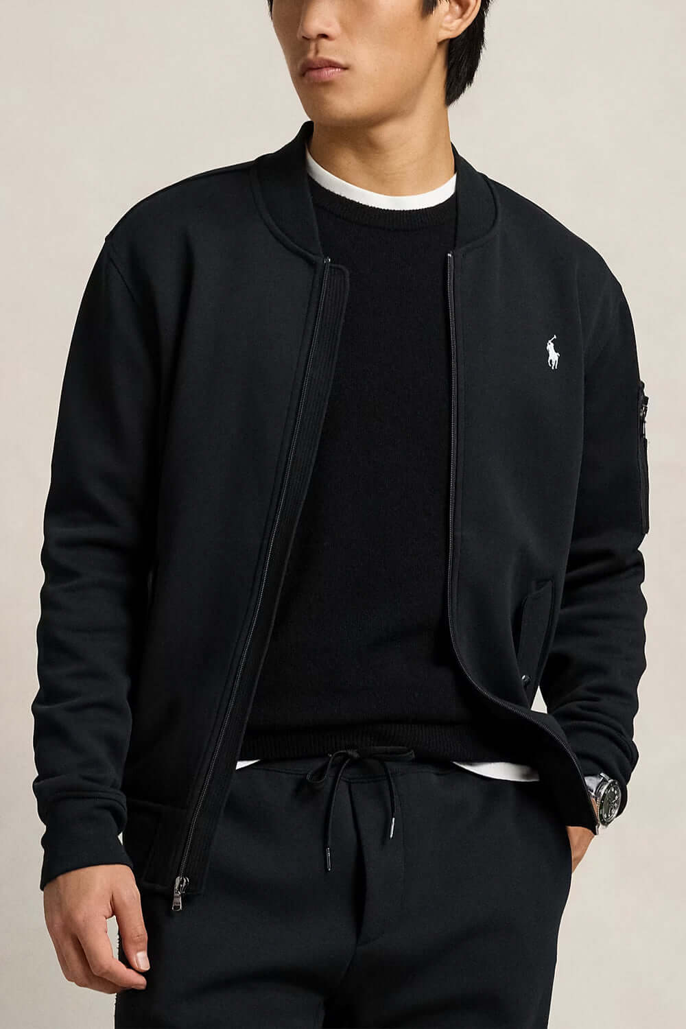 POLO RALPH LAUREN Bomber a maglia doppia Uncategorized POLO RALPH LAUREN