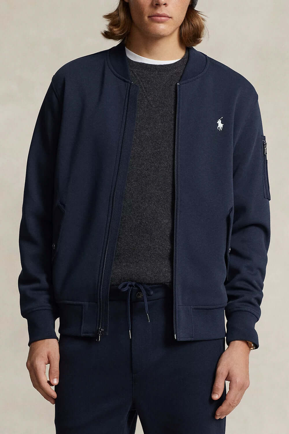 POLO RALPH LAUREN Bomber a maglia doppia Uncategorized POLO RALPH LAUREN
