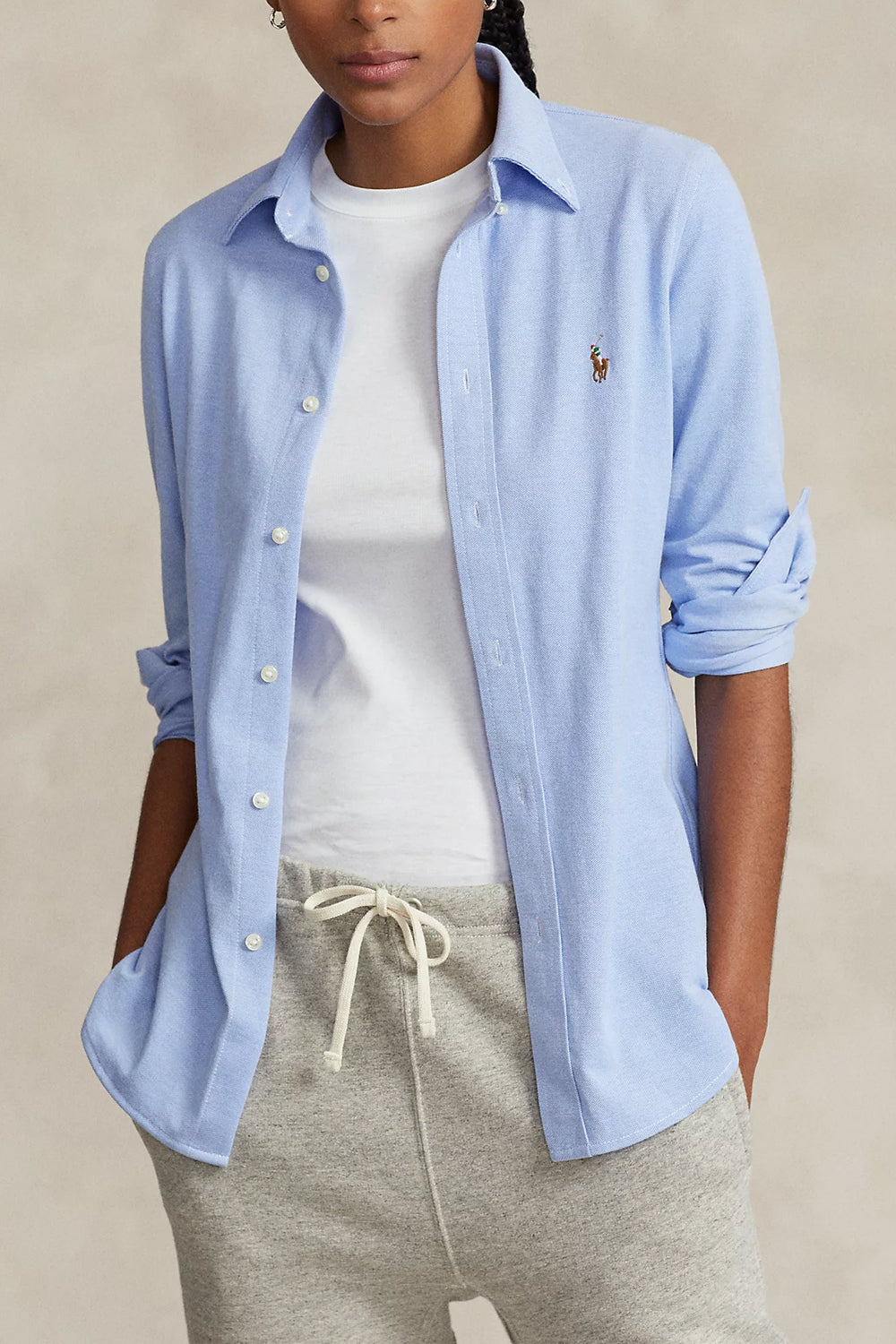 POLO RALPH LAUREN Camicia Oxford in cotone Slim-Fit Uncategorized POLO RALPH LAUREN