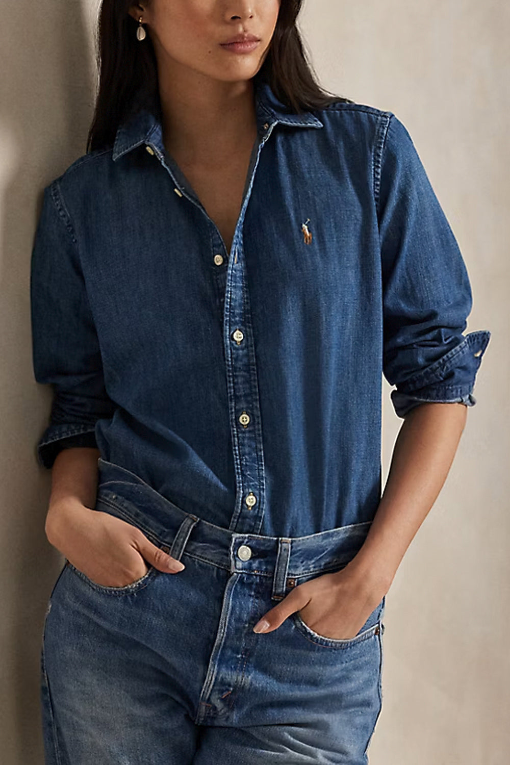 POLO RALPH LAUREN Camicia Slim Fit in denim