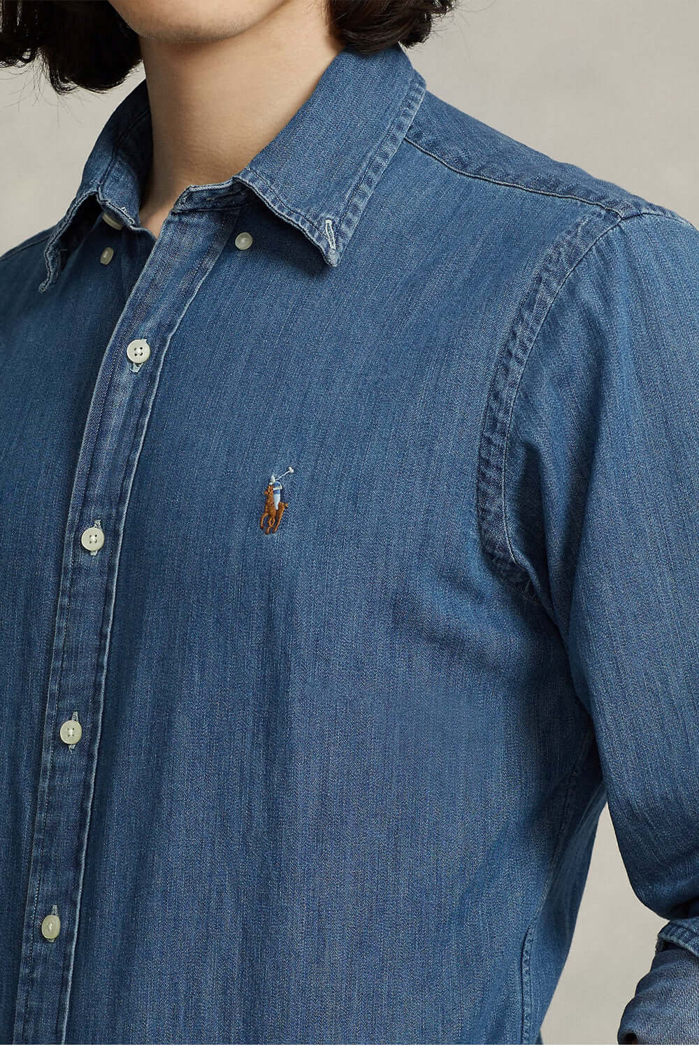 POLO RALPH LAUREN Camicia in denim Custom-Fit Uncategorized POLO RALPH LAUREN