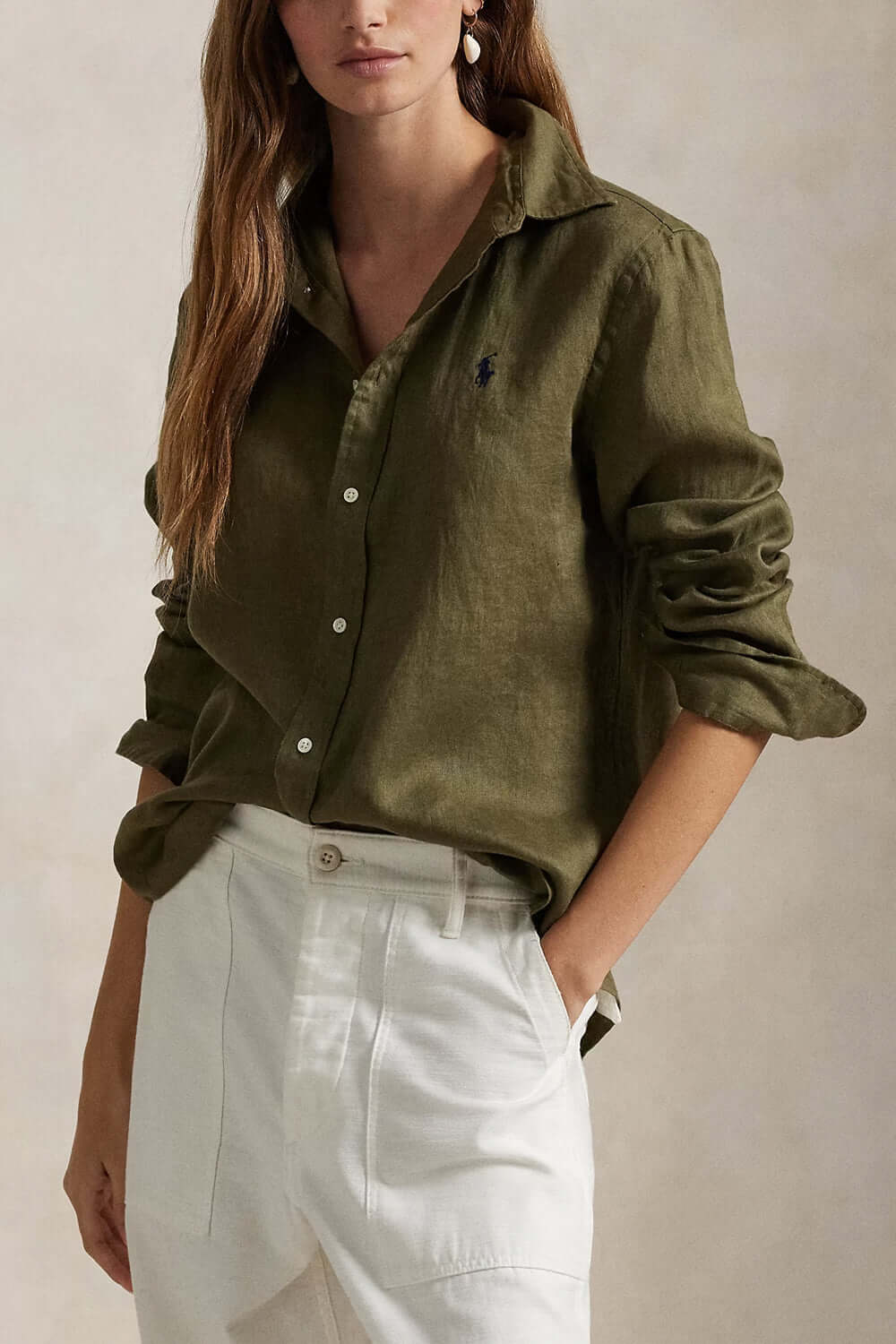POLO RALPH LAUREN Camicia in lino Classic-Fit Uncategorized POLO RALPH LAUREN