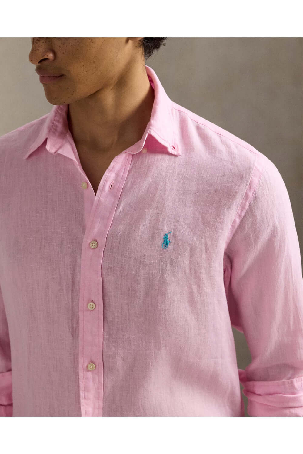 POLO RALPH LAUREN Camicia in lino Custom-Fit Uncategorized POLO RALPH LAUREN