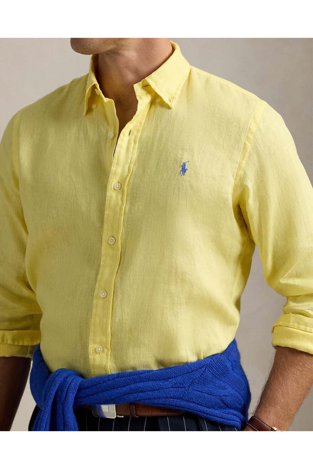 POLO RALPH LAUREN Camicia in lino Custom-Fit Uncategorized POLO RALPH LAUREN