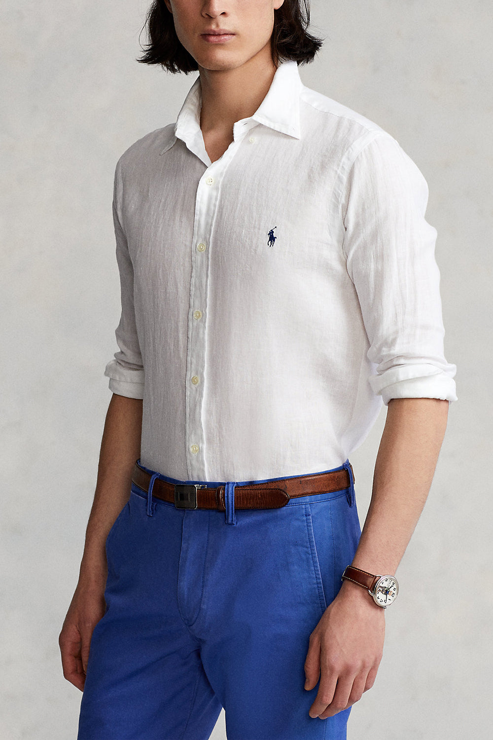POLO RALPH LAUREN Camicia in lino Slim-Fit