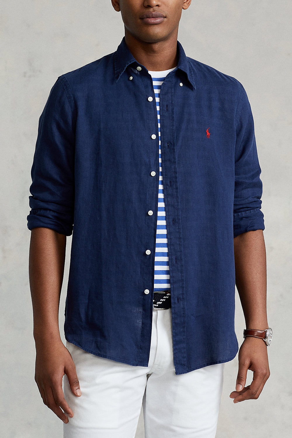 POLO RALPH LAUREN Camicia in lino Slim-Fit