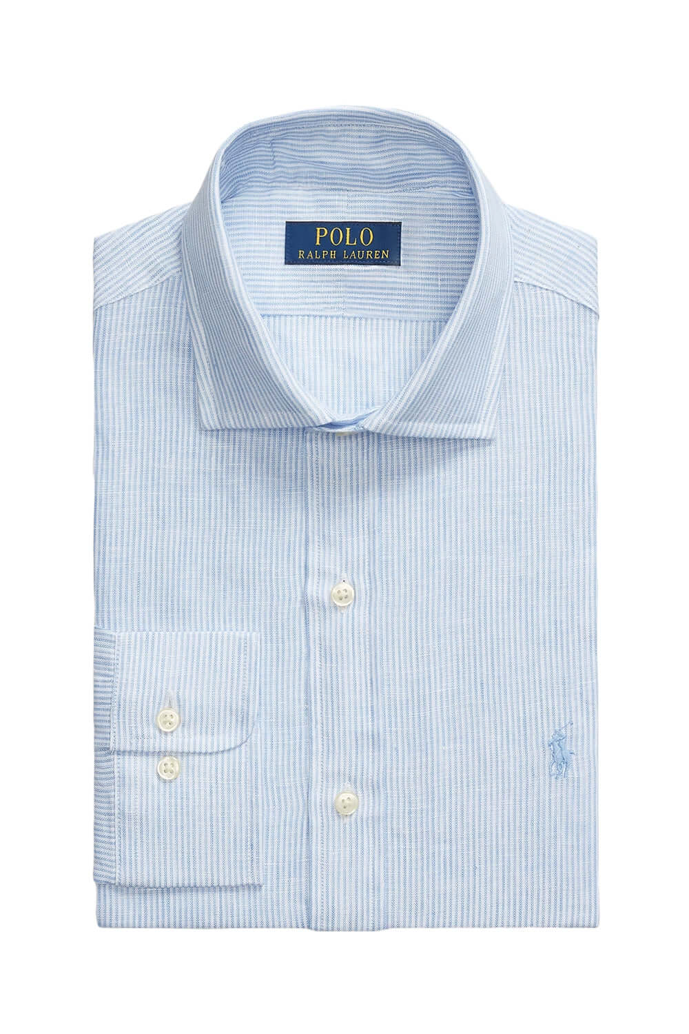 POLO RALPH LAUREN Camicia in lino a righe Custom-Fit Uncategorized POLO RALPH LAUREN