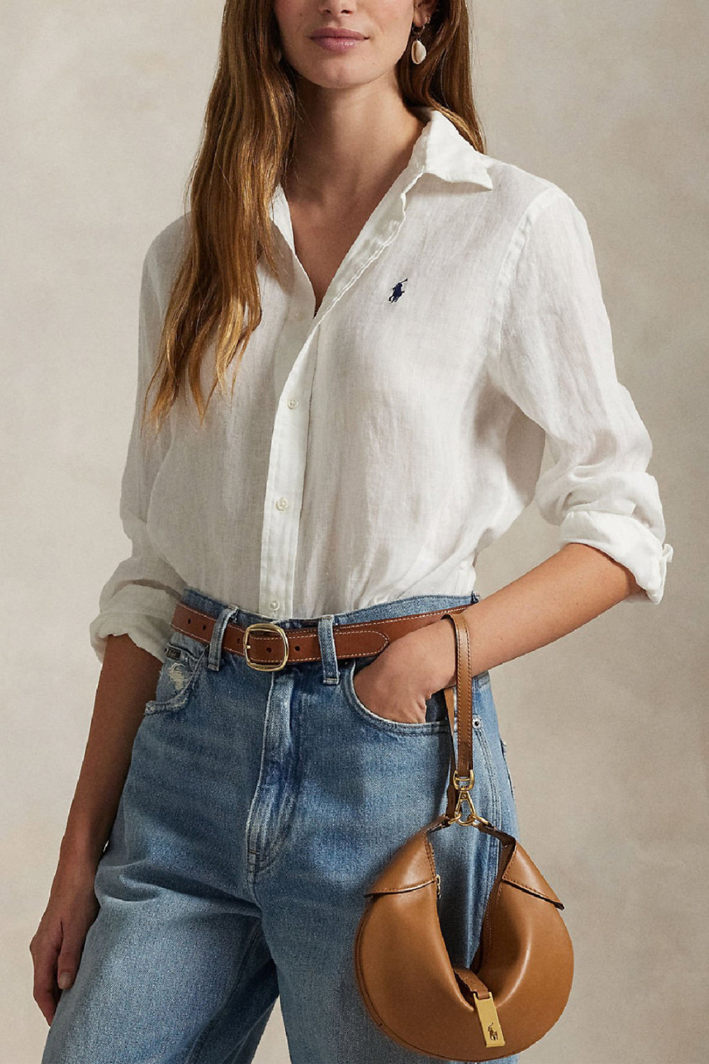 POLO RALPH LAUREN Camicia in lino oversize