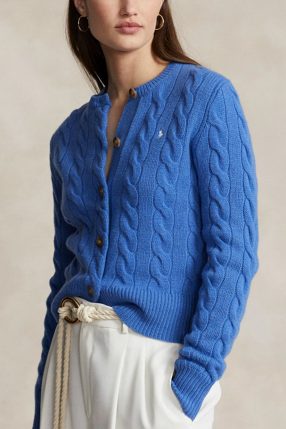 POLO RALPH LAUREN Cardigan a trecce in lana e cashmere POLO RALPH LAUREN