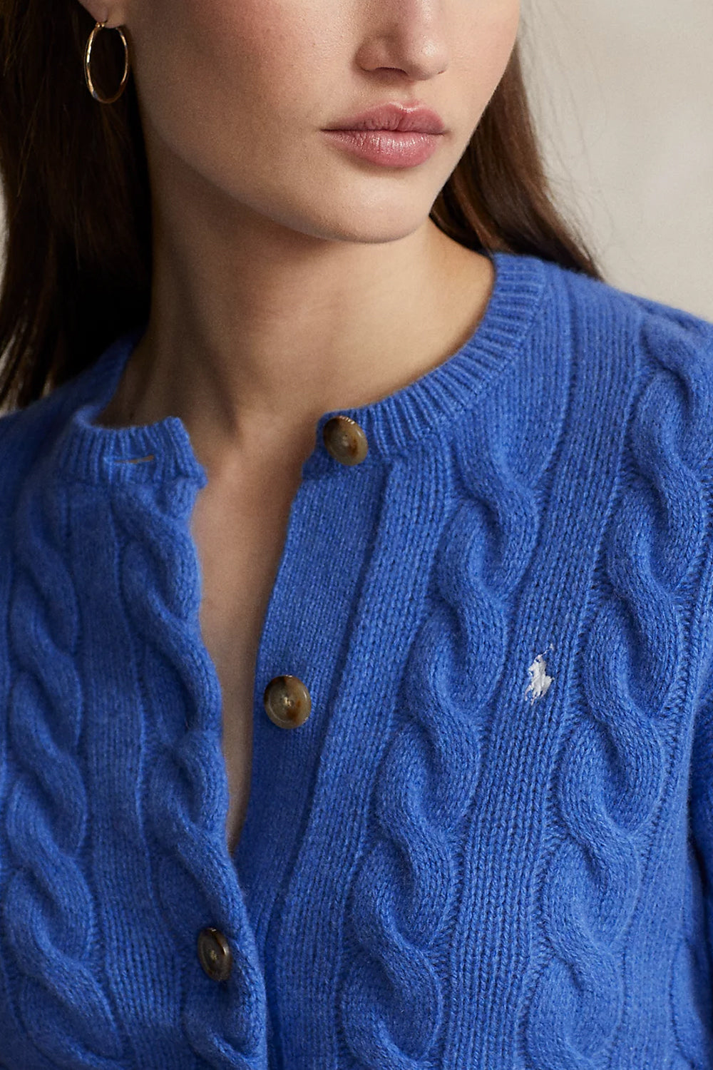 POLO RALPH LAUREN Cardigan a trecce in lana e cashmere POLO RALPH LAUREN