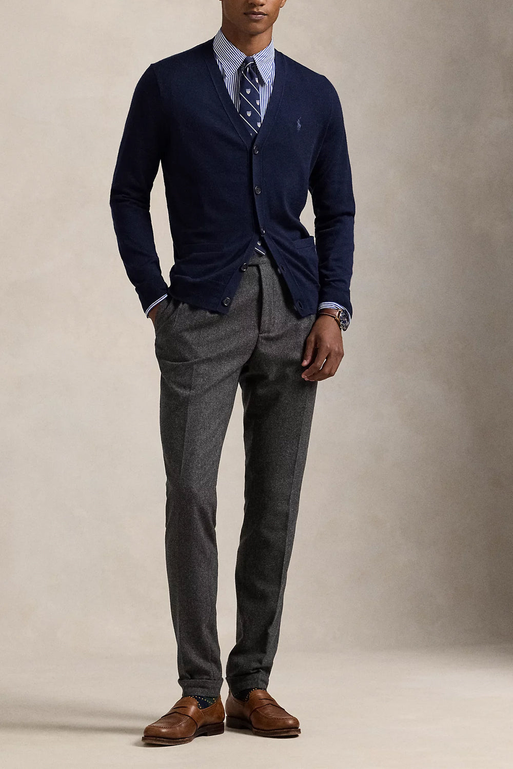 POLO RALPH LAUREN Cardigan in lana lavabile Slim-Fit Uncategorized POLO RALPH LAUREN