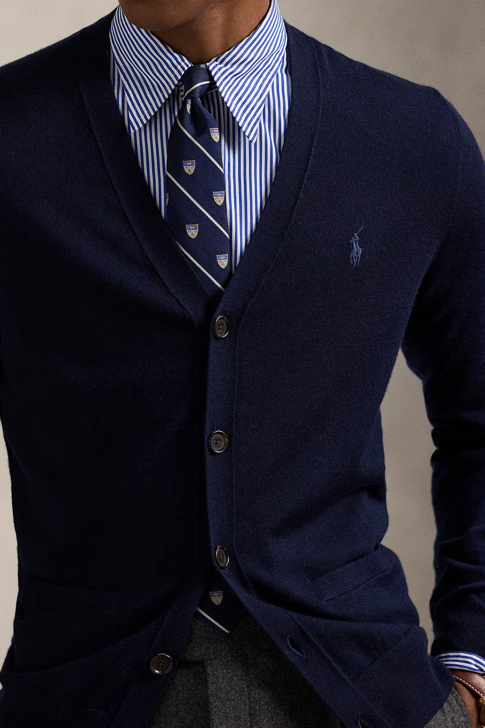 POLO RALPH LAUREN Cardigan in lana lavabile Slim-Fit Uncategorized POLO RALPH LAUREN