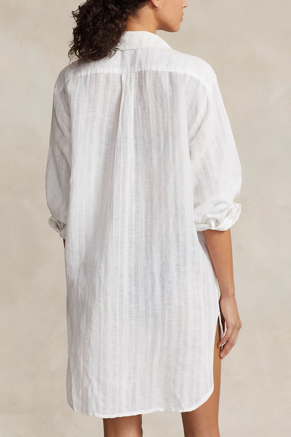 POLO RALPH LAUREN Copricostume a camicia in lino e cotone Uncategorized POLO RALPH LAUREN