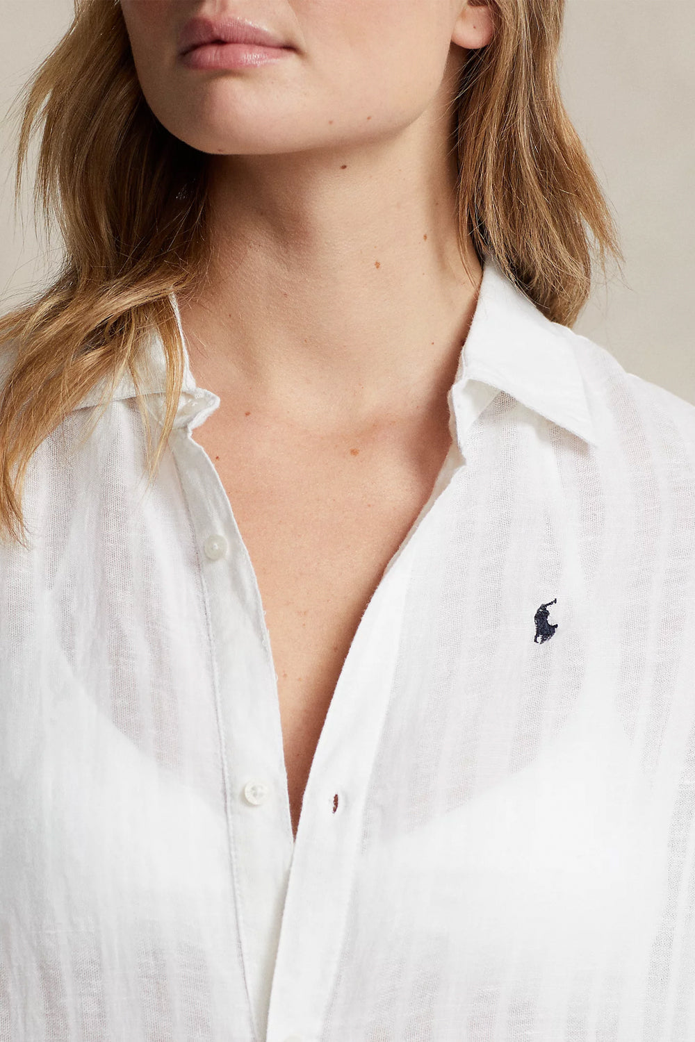 POLO RALPH LAUREN Copricostume chemisier in lino e cotone Uncategorized POLO RALPH LAUREN