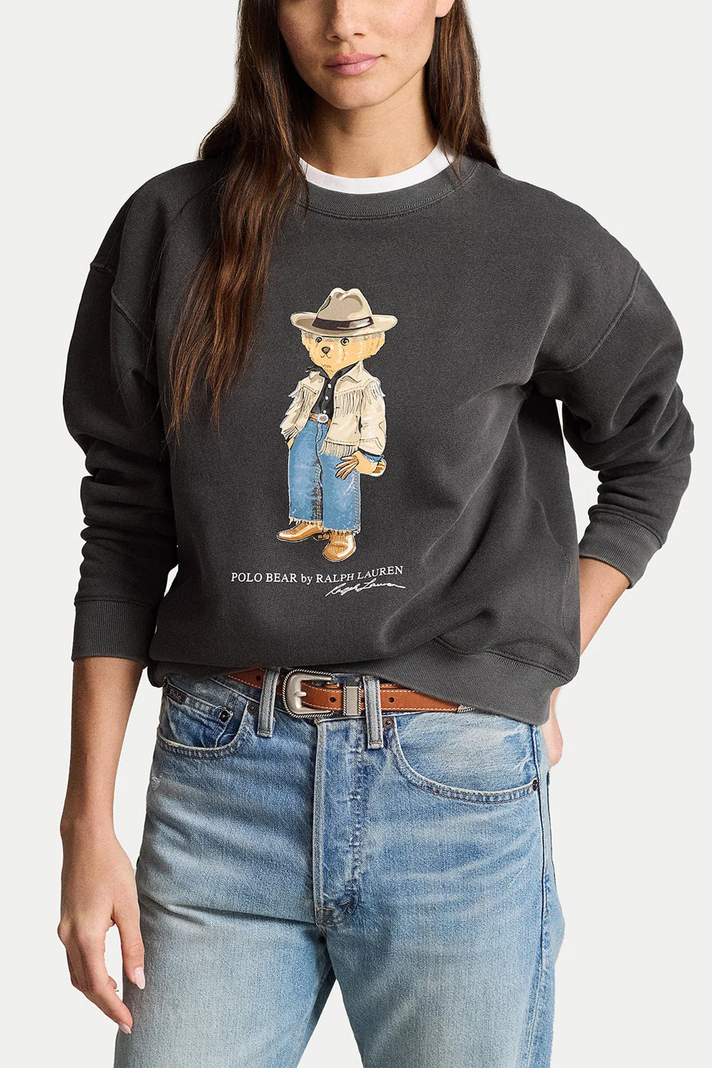 POLO RALPH LAUREN Felpa Polo Bear in cotone girocollo Uncategorized POLO RALPH LAUREN