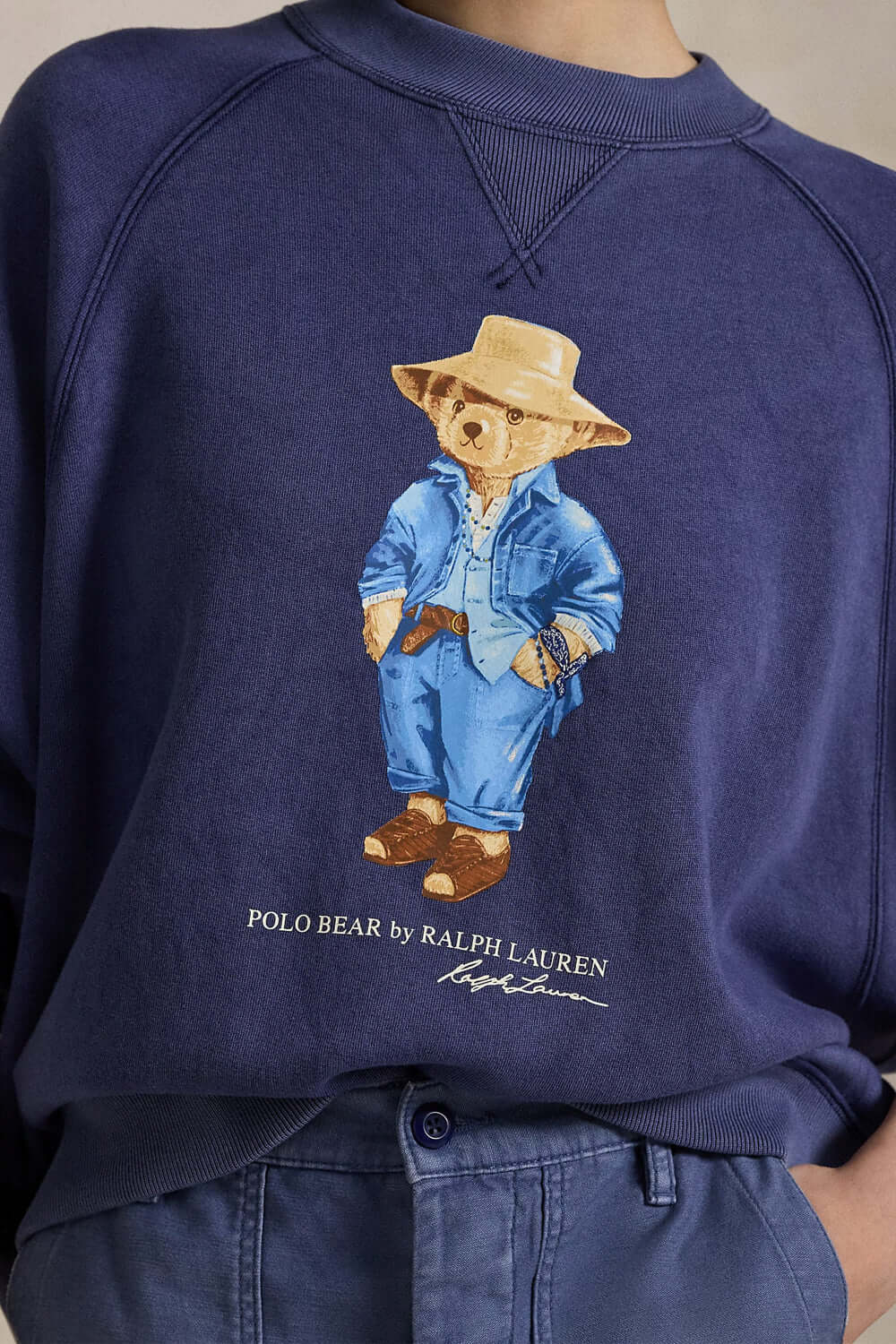 POLO RALPH LAUREN Felpa Polo Bear oversize a girocollo