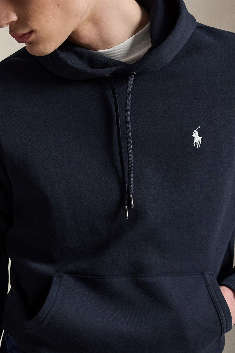 POLO RALPH LAUREN Felpa con cappuccio a maglia doppia
