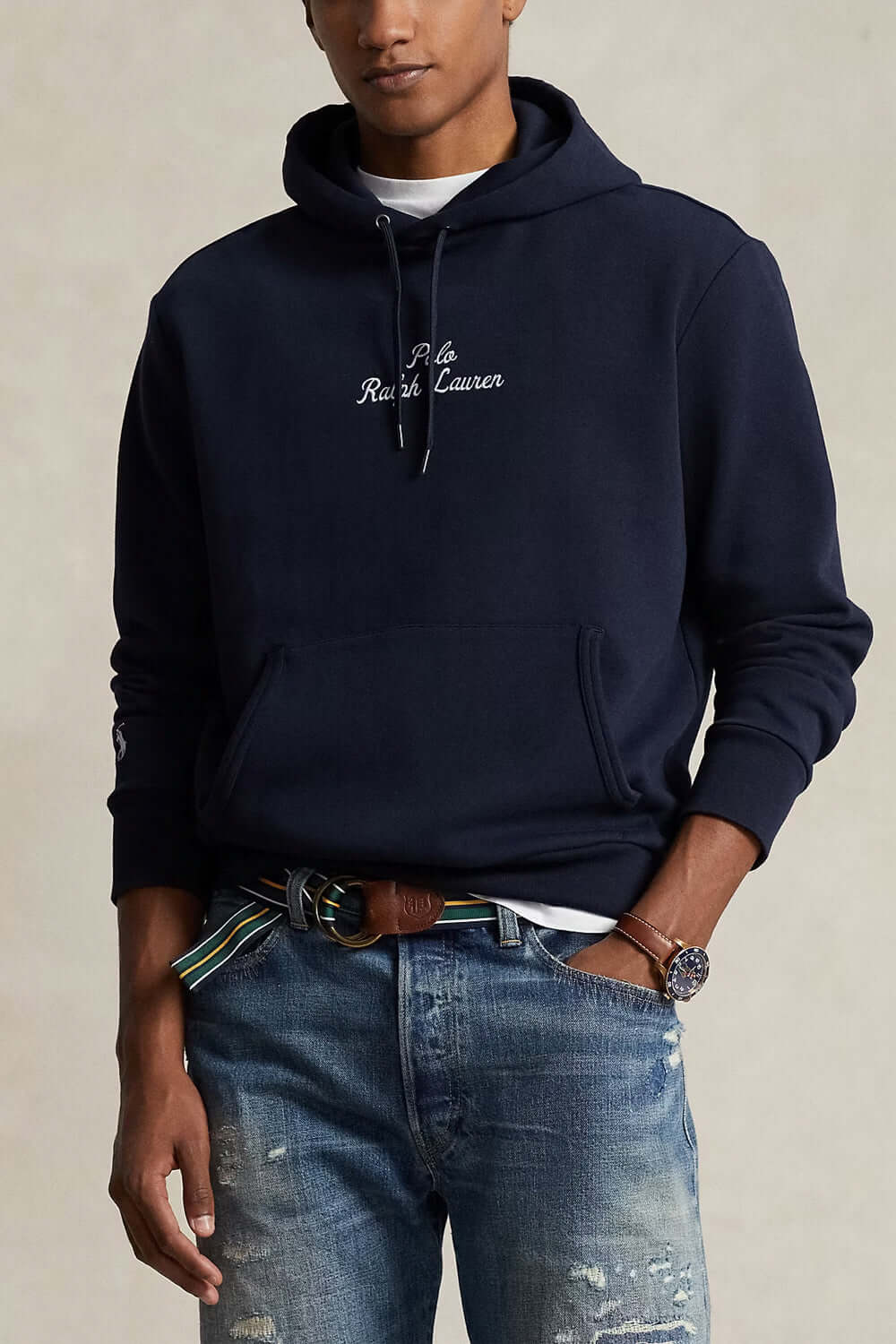 POLO RALPH LAUREN Felpa con cappuccio a maglia doppia Uncategorized POLO RALPH LAUREN
