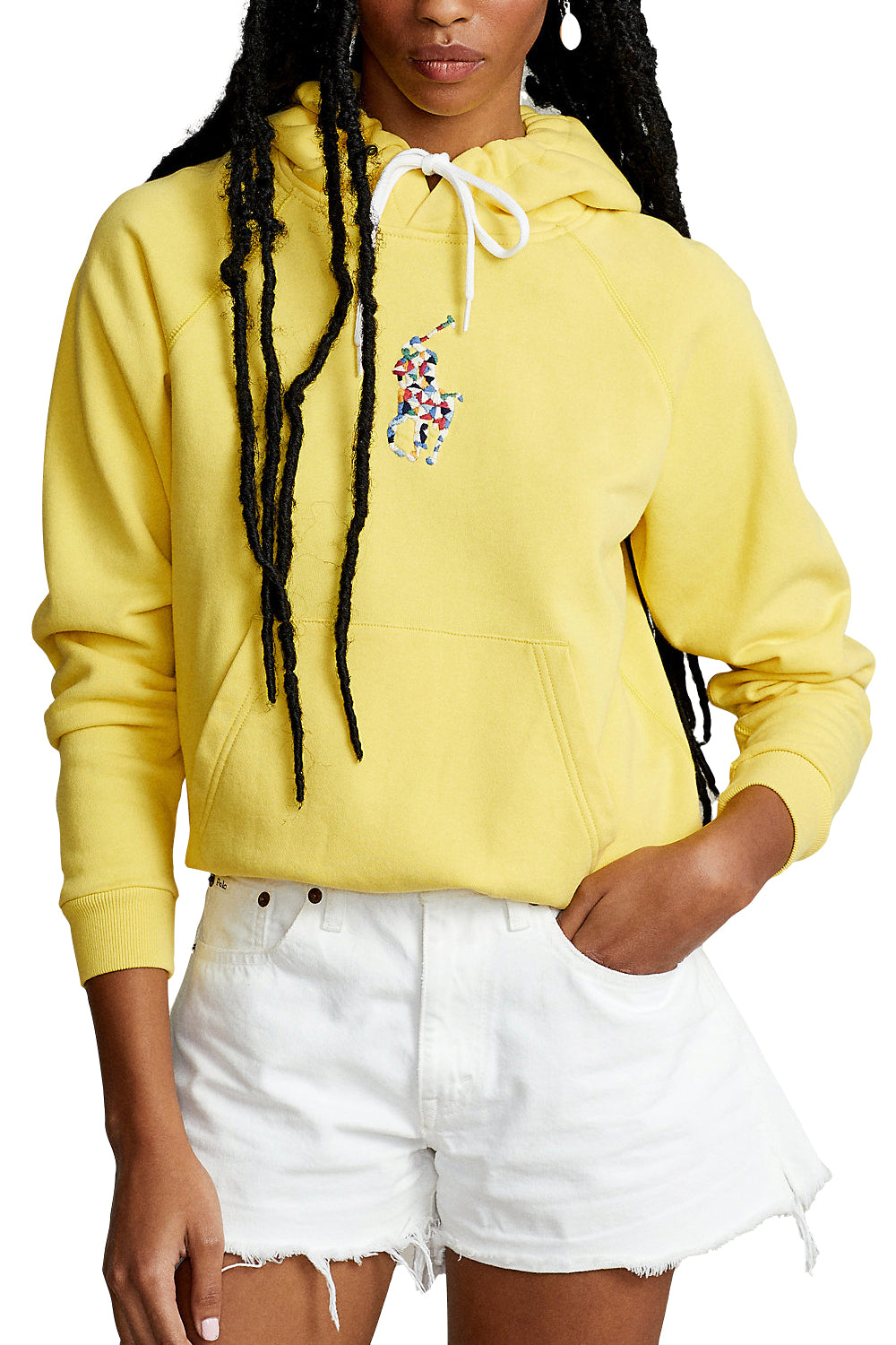 Felpa cappuccio Big Pony trapuntata - POLO RALPH LAUREN Clothing POLO RALPH LAUREN