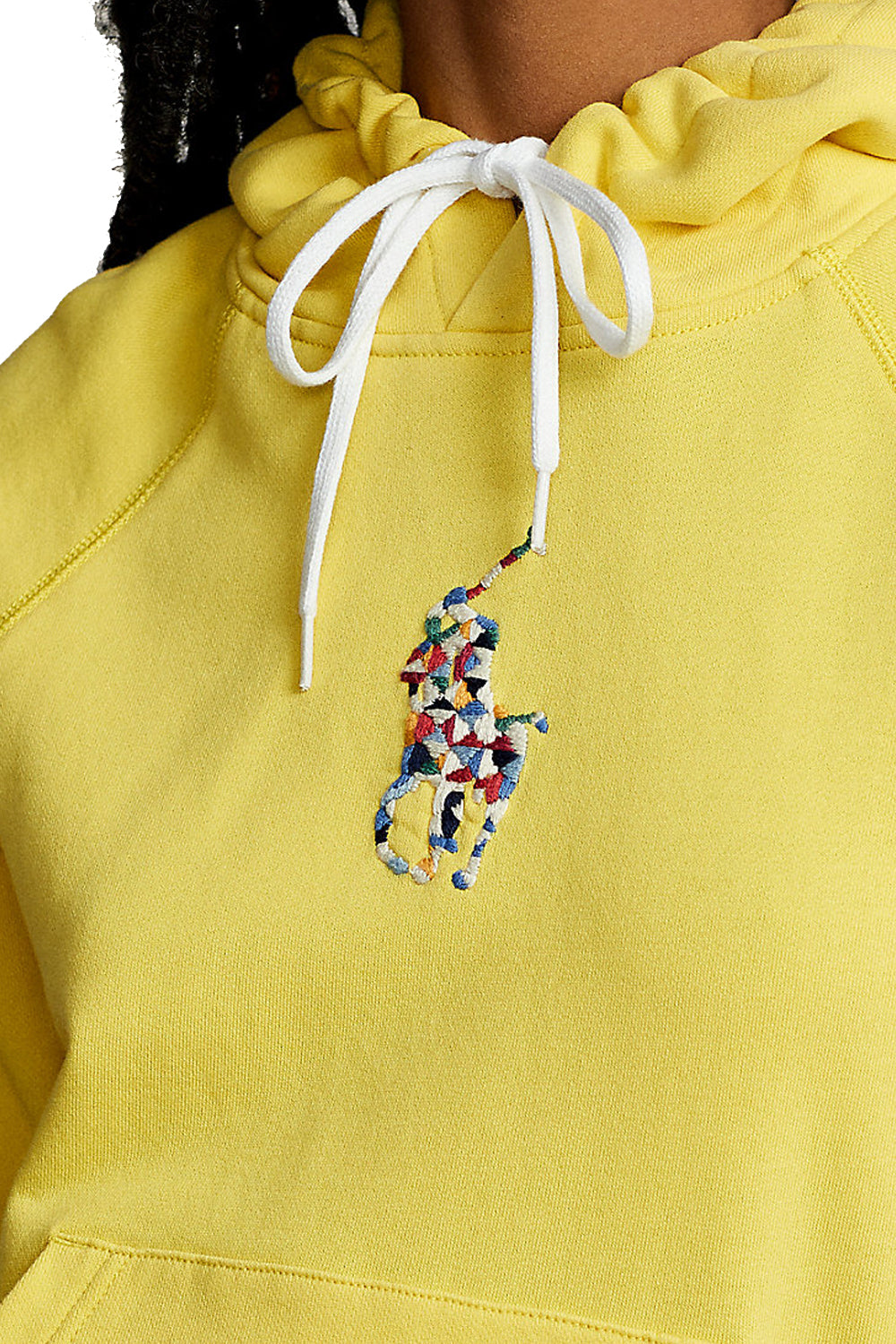 Felpa cappuccio Big Pony trapuntata - POLO RALPH LAUREN Clothing POLO RALPH LAUREN