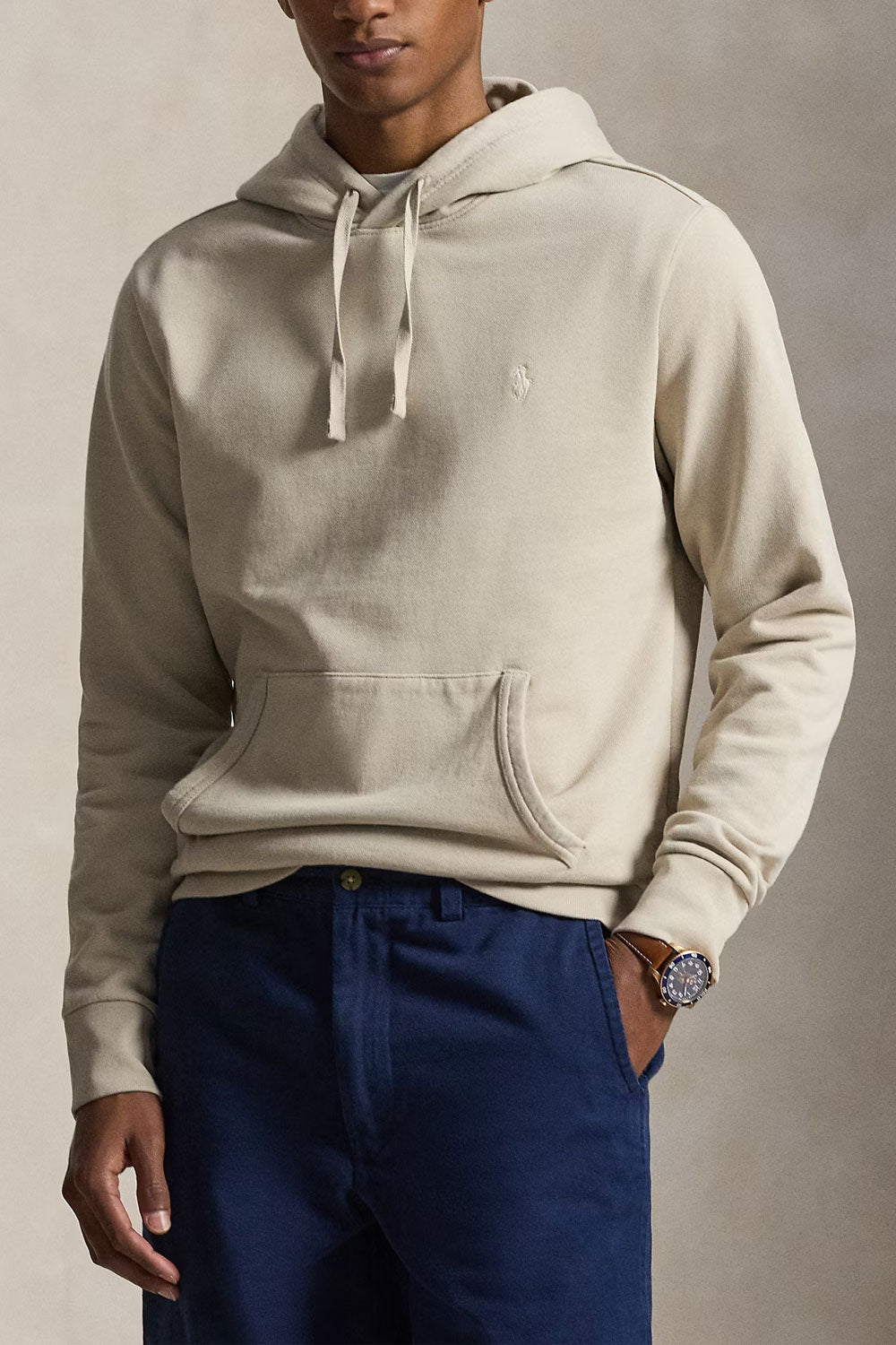 POLO RALPH LAUREN Felpa con cappuccio in cotone loopback