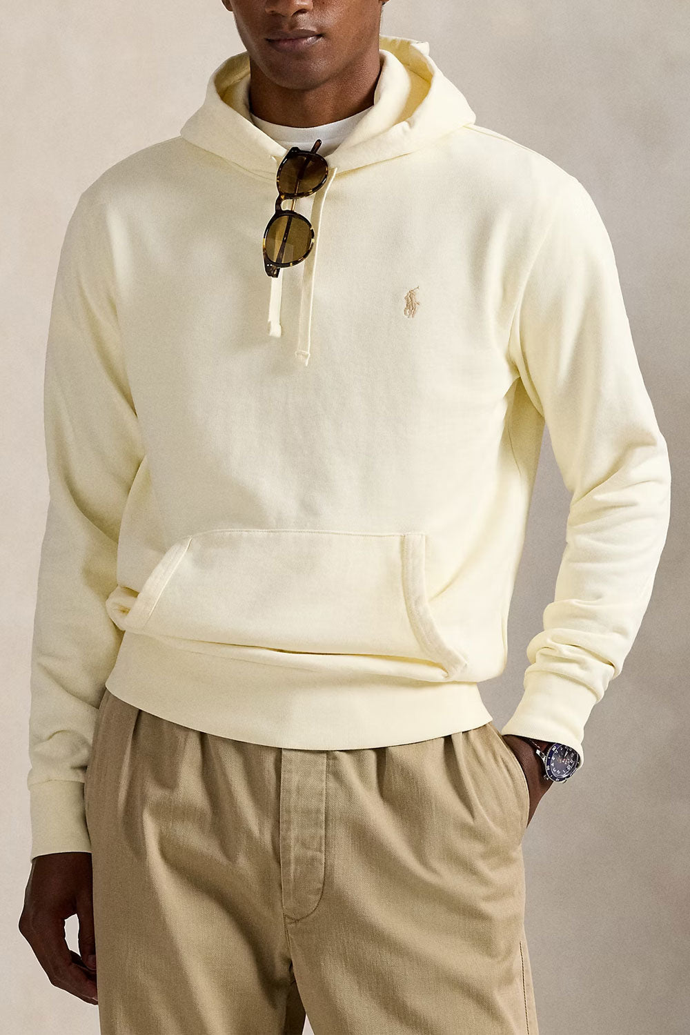 POLO RALPH LAUREN Felpa con cappuccio in cotone loopback