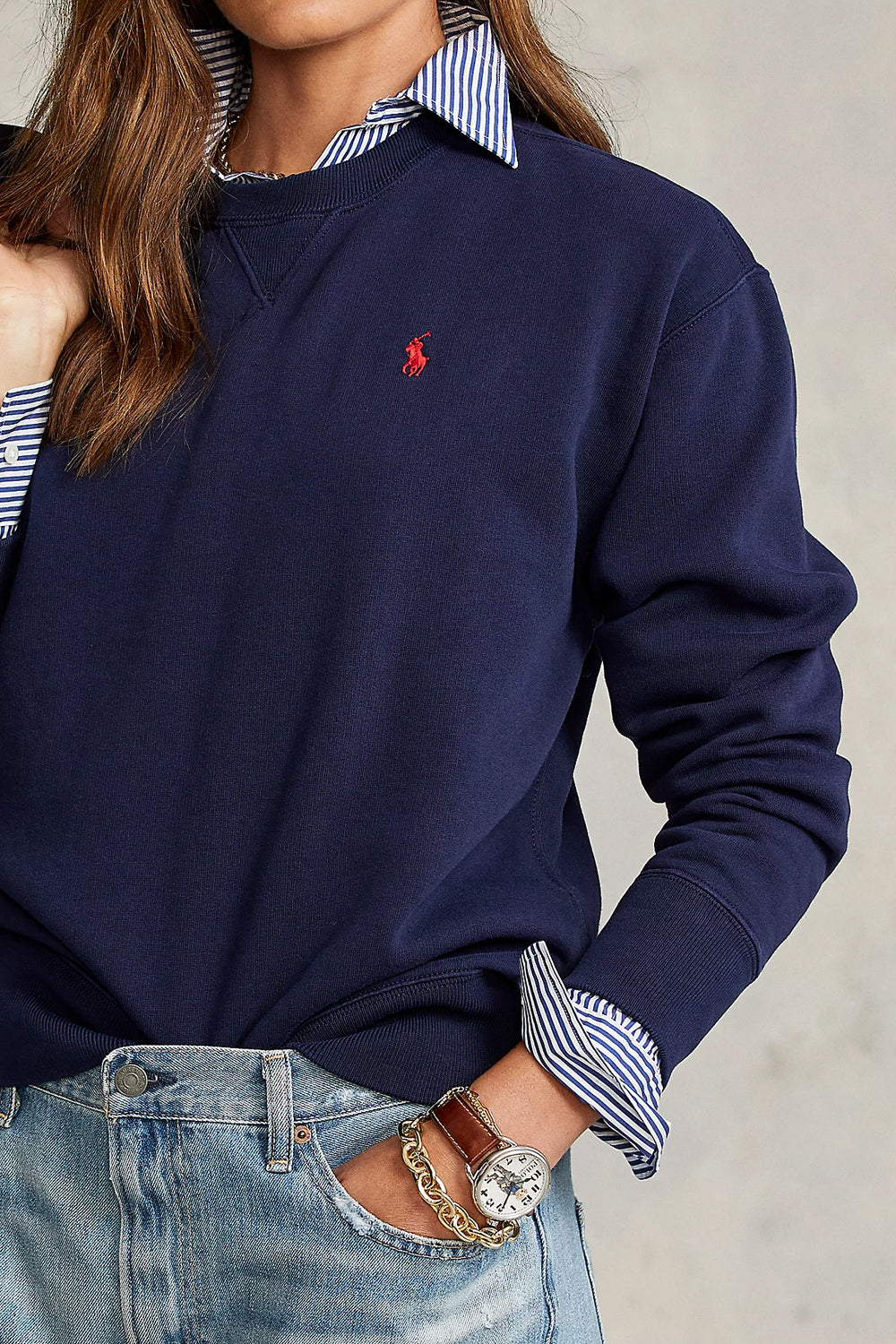 POLO RALPH LAUREN Felpa in cotone girocollo POLO RALPH LAUREN