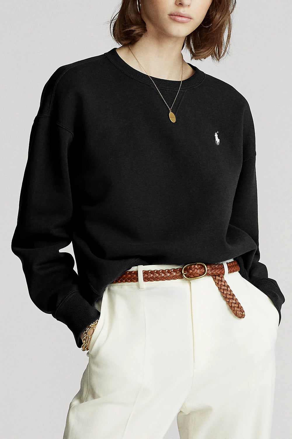 POLO RALPH LAUREN Pullover in felpa girocollo