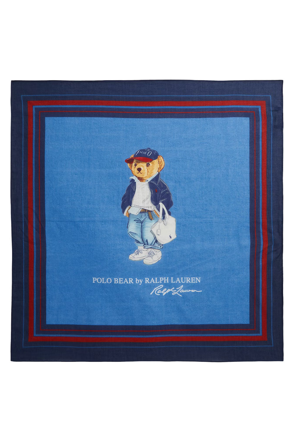 POLO RALPH LAUREN Foulard in cotone con Polo Bear