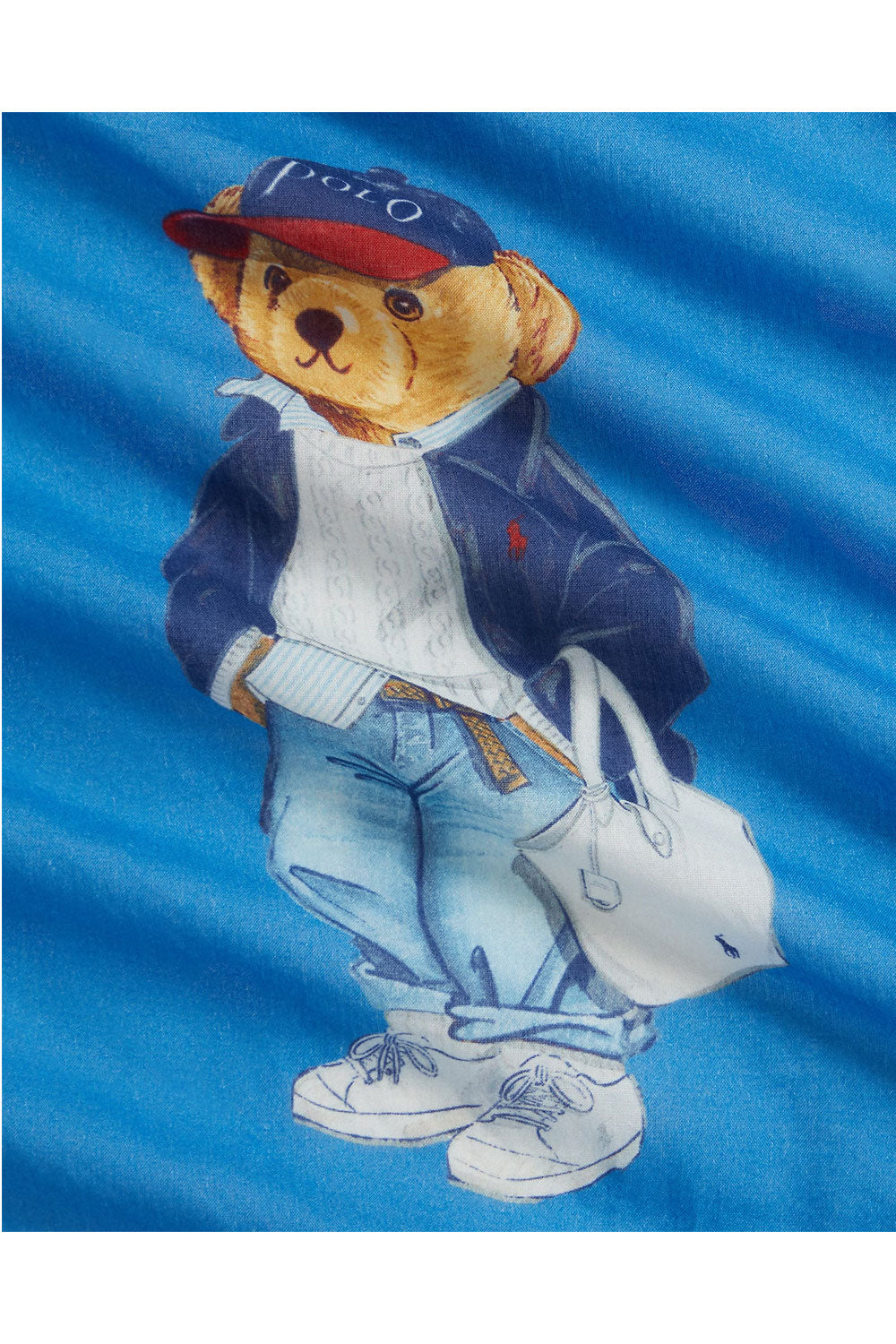 POLO RALPH LAUREN Foulard in cotone con Polo Bear