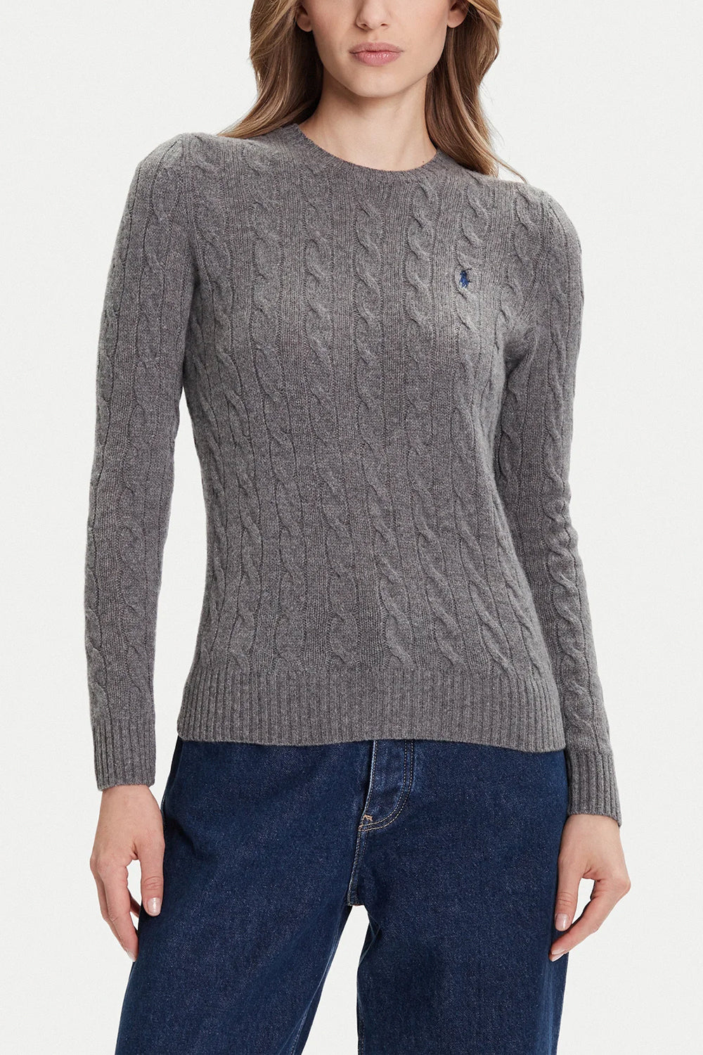 POLO RALPH LAUREN Girocollo in lana e cashmere a trecce