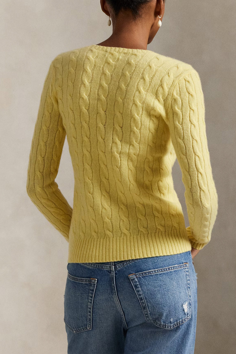 POLO RALPH LAUREN Girocollo in lana e cashmere a trecce