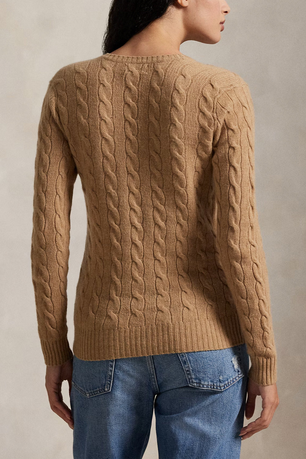 POLO RALPH LAUREN Maglia Kimberly a trecce in lana e cashmere