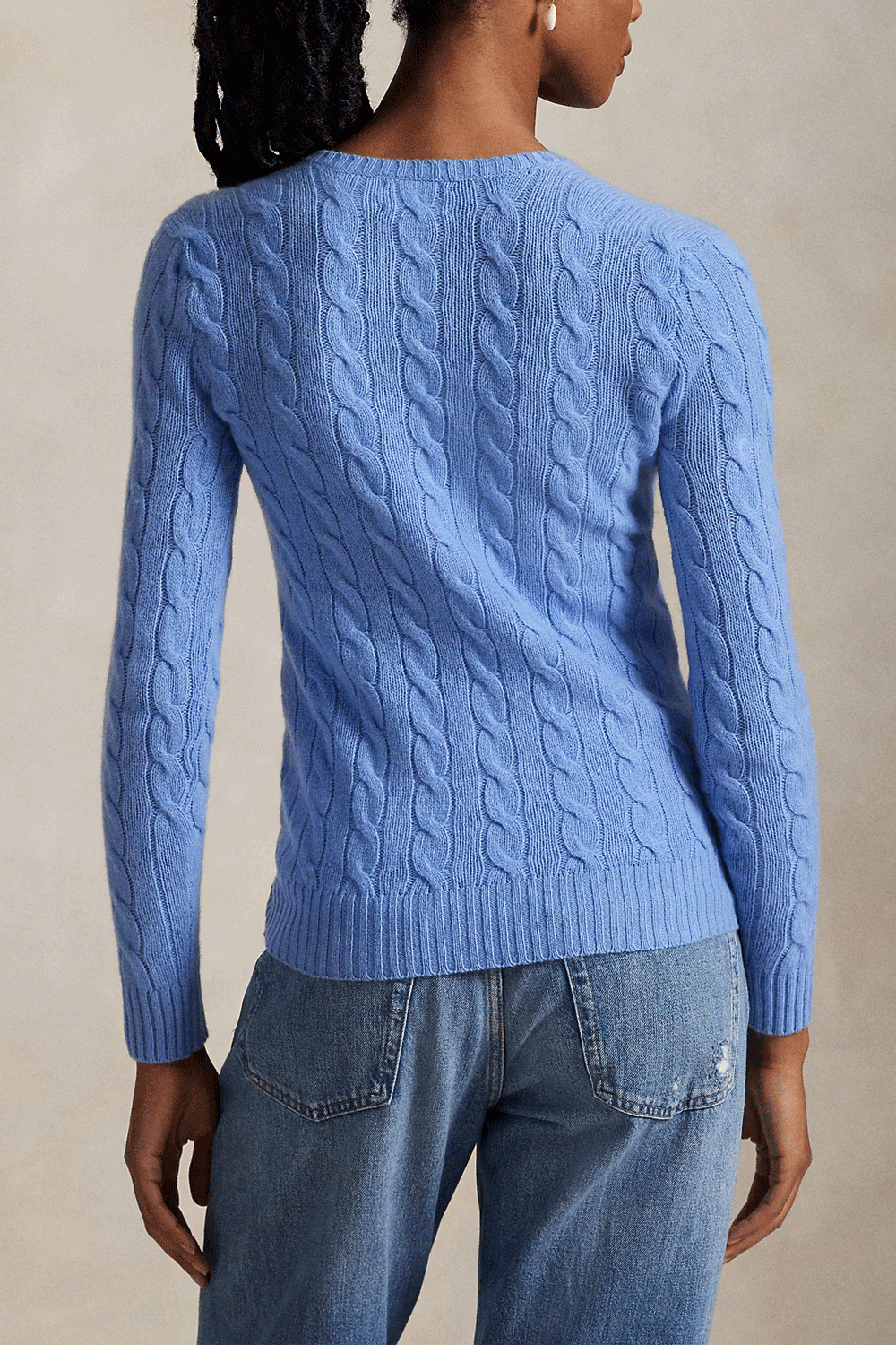 POLO RALPH LAUREN Maglia Kimberly a trecce in lana e cashmere