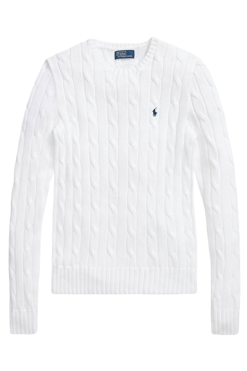 POLO RALPH LAUREN Maglia a girocollo in cotone a trecce