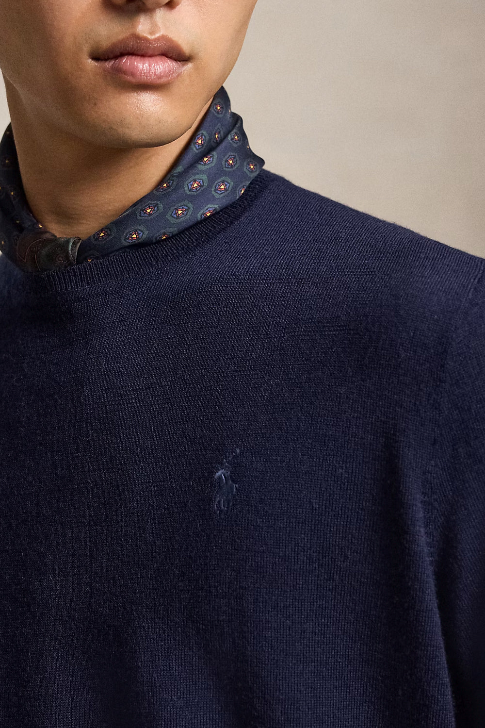 POLO RALPH LAUREN Maglia a girocollo in lana lavabile