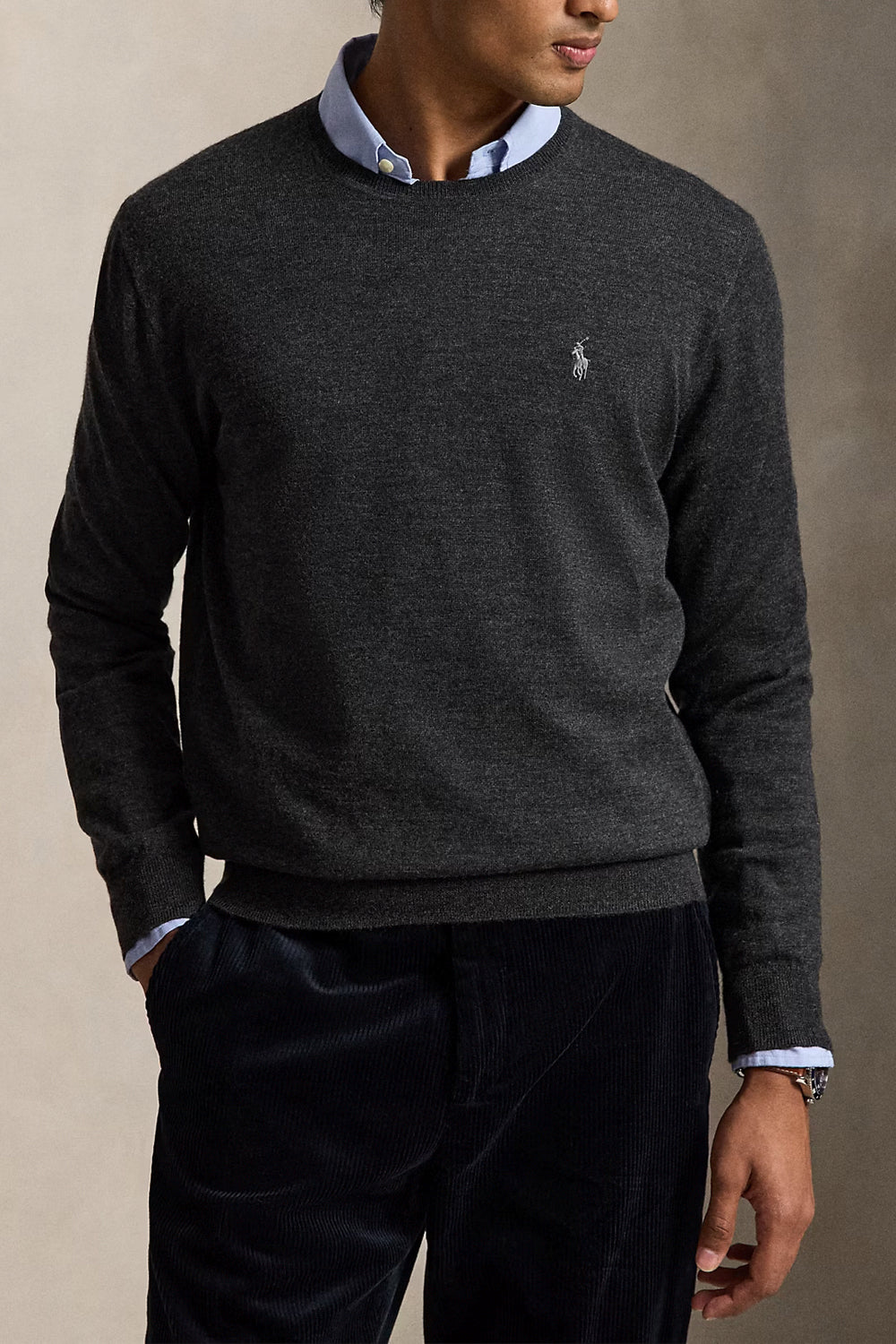 POLO RALPH LAUREN Maglia a girocollo in lana lavabile