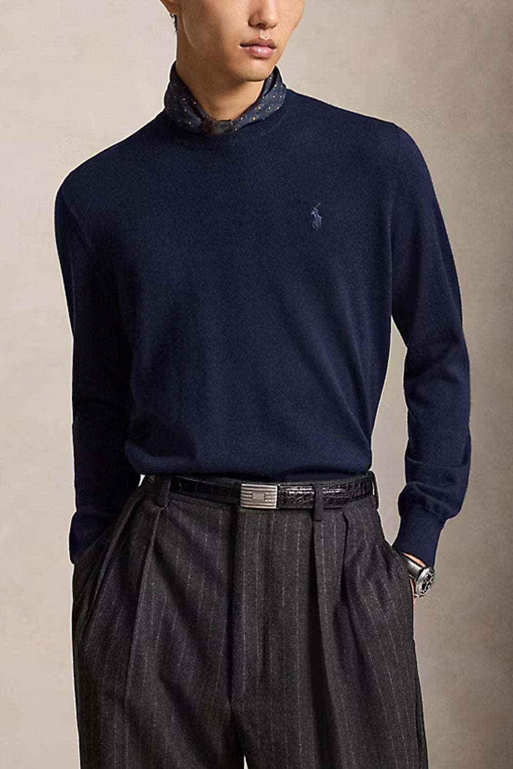 POLO RALPH LAUREN Maglia a girocollo in lana lavabile