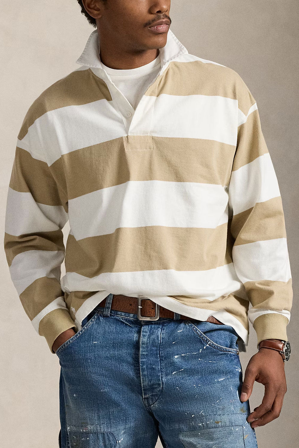 POLO RALPH LAUREN Maglia da rugby in jersey Big-Fit