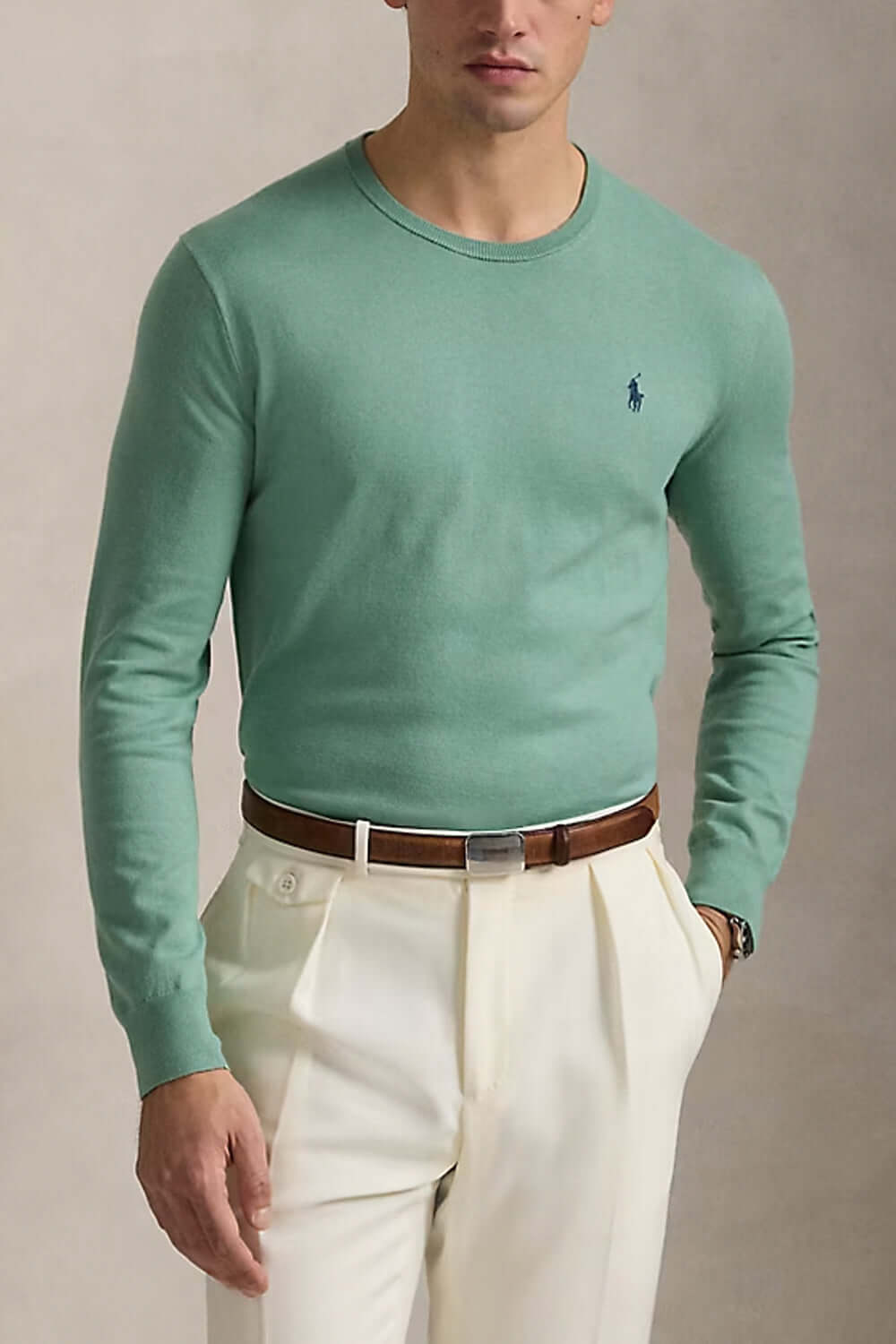 POLO RALPH LAUREN Maglia effetto texture Slim-Fit Uncategorized POLO RALPH LAUREN