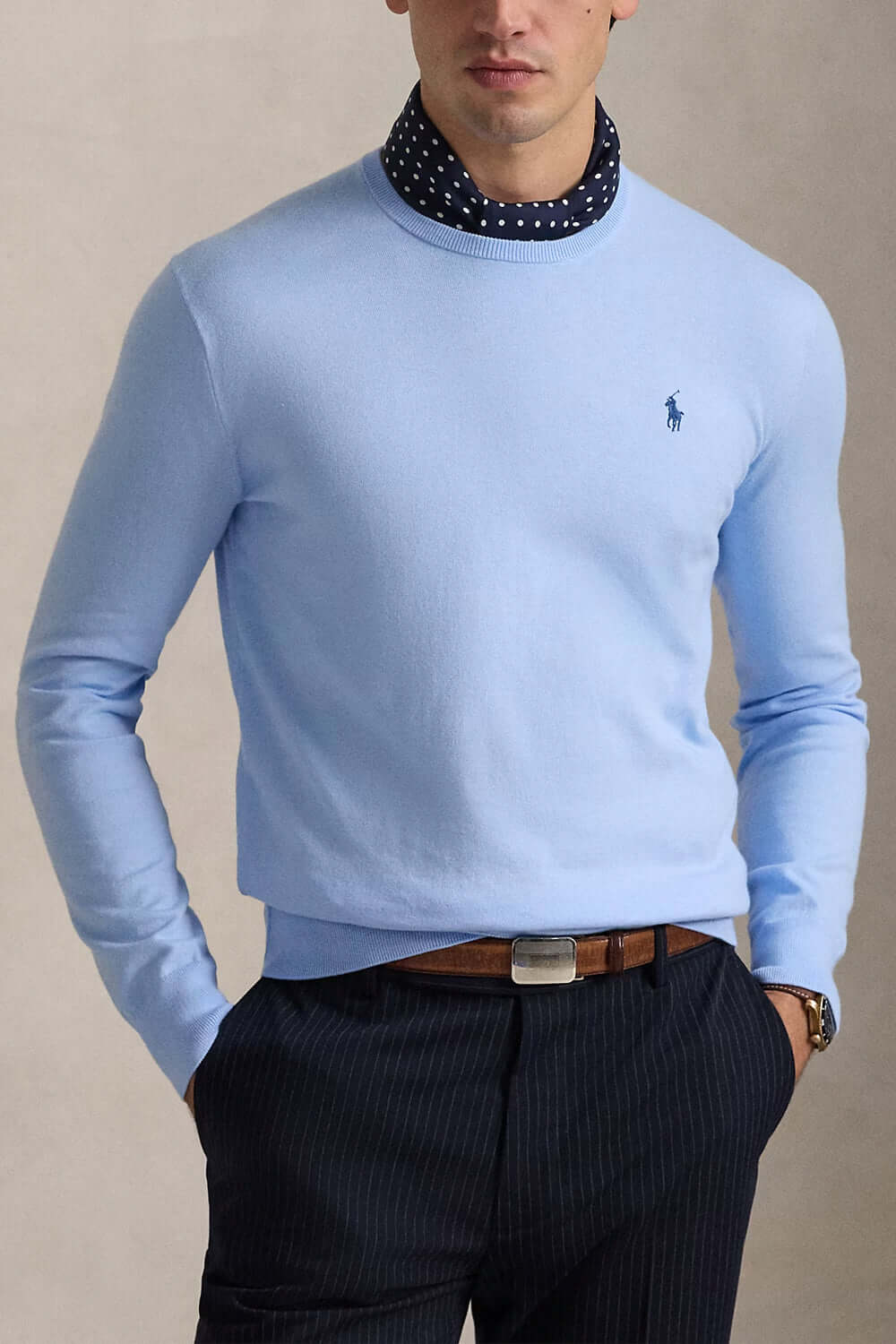 POLO RALPH LAUREN Maglia effetto texture Slim-Fit Uncategorized POLO RALPH LAUREN