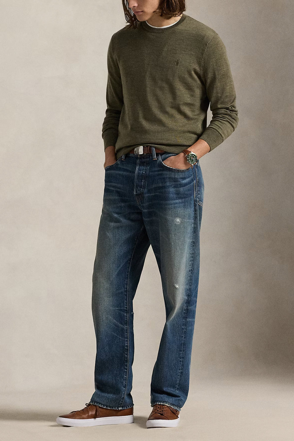 POLO RALPH LAUREN Maglia girocollo lana lavabile Slim-Fit