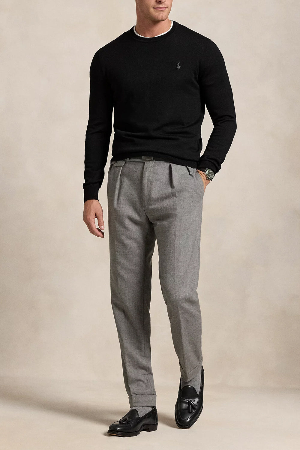 POLO RALPH LAUREN Maglia girocollo lana lavabile Slim-Fit Uncategorized POLO RALPH LAUREN